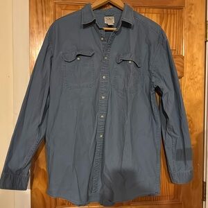 Chambray Blue LL Bean button Down shirt